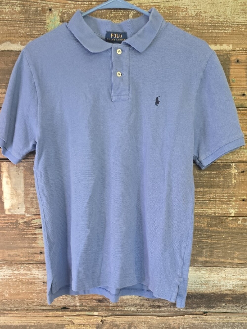 Polo by Ralph Lauren Boys Lavender-Blue Short Sleeve Polo, Size 18/20